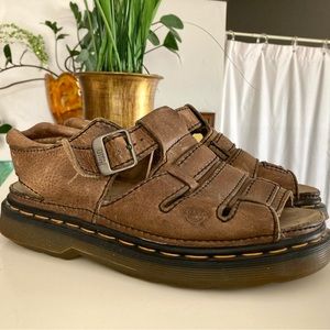 DR. ( DOC ) MARTENS Leather Women's Open Toe Sandal